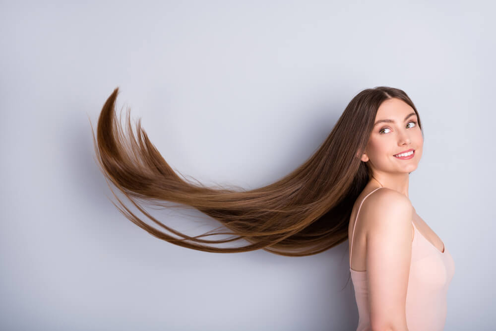 woman long hair